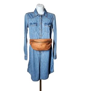 FRYE LEATHER SLING/HIP BAG